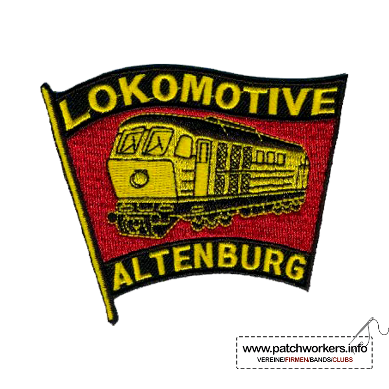 Aufnäher bestellen Kettelrand: Gestickter Aufnäher Lokomotive Altenburg